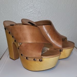 Steven by Steve Madden Platform Leather Sandals